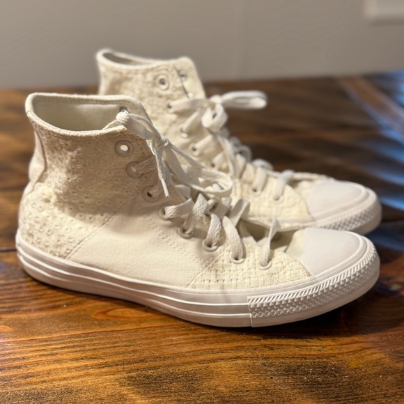 High top Allstar converse Off White Monochrome Size 9.  Unisex - Picture 2 of 13